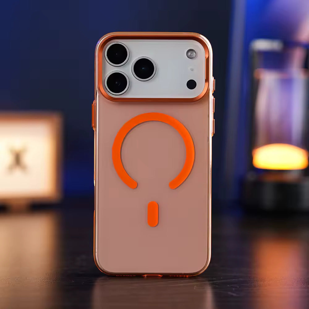 Valente Magnetic Case Compatible with iPhone 17 Pro | Shockproof Transparent Back Cover | Strong Magnetic Ring Support | Slim Protective Anti-Yellowing Case