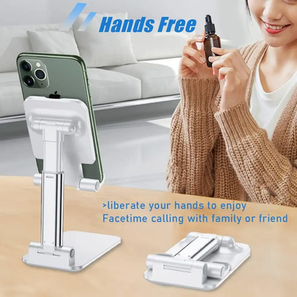 Valente Adjustable Mobile Phone Stand – Sturdy & Sleek Desk Holder for All Smartphone