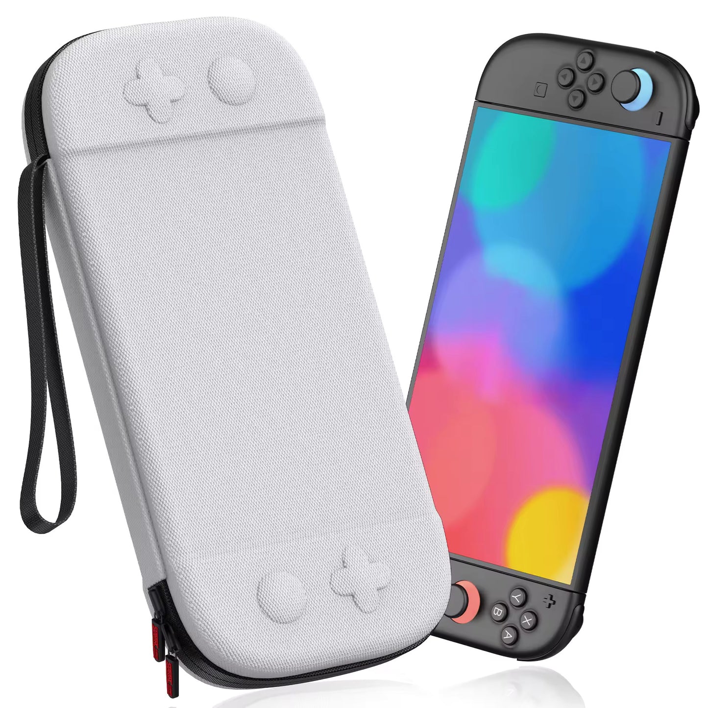 Valente Protective Carrying Case Compatible with Nintendo Switch 2 | Hard Shell Travel Storage Case with Zipper Closure & Wrist Strap