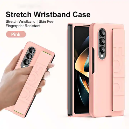 Valente Hard Polycarbonate Tpu Case Cover With Wrist Strap For Galaxy Z Fold 4