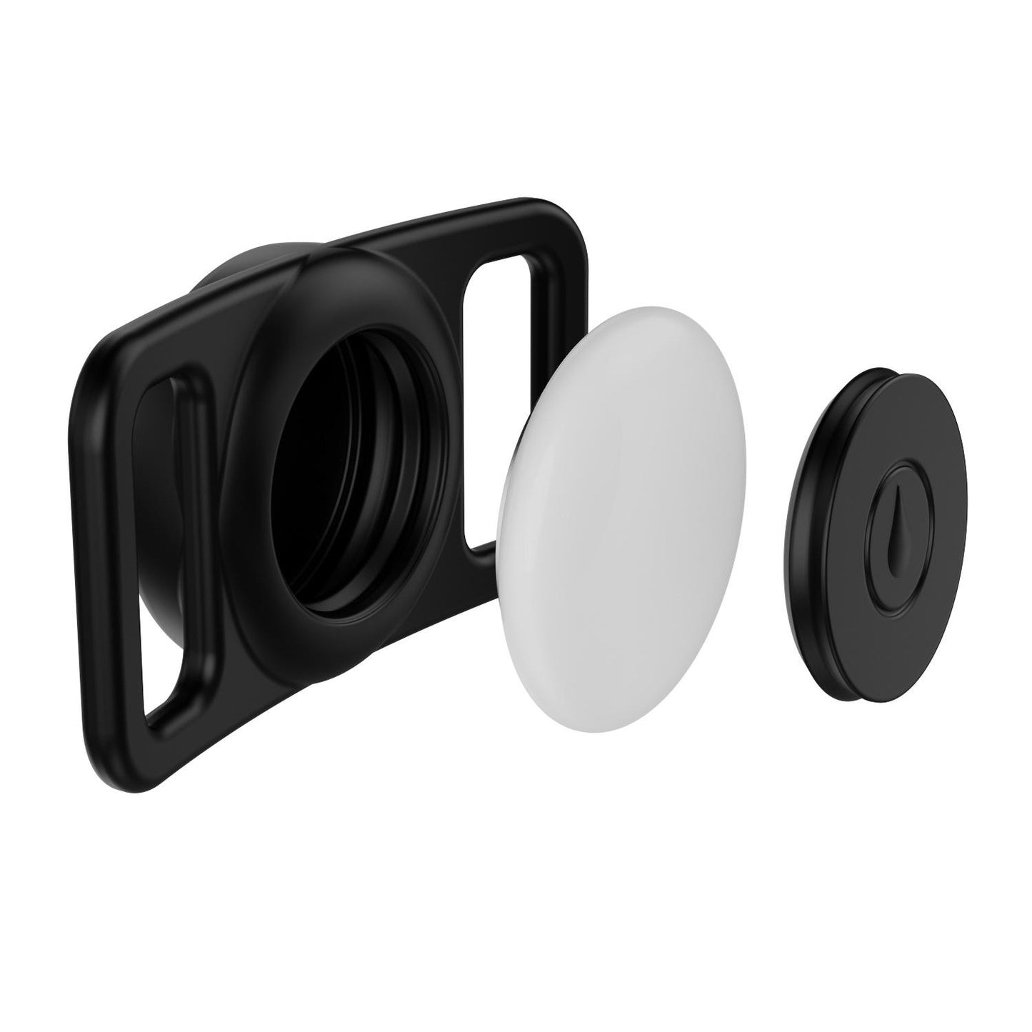 Valente AirTag Dog Collar Holder (Silicone) – Valente Secure Pet Tracker Case | Fits Most Collars | Anti-Rattle Protector for Dogs & Cats (pack of 2)