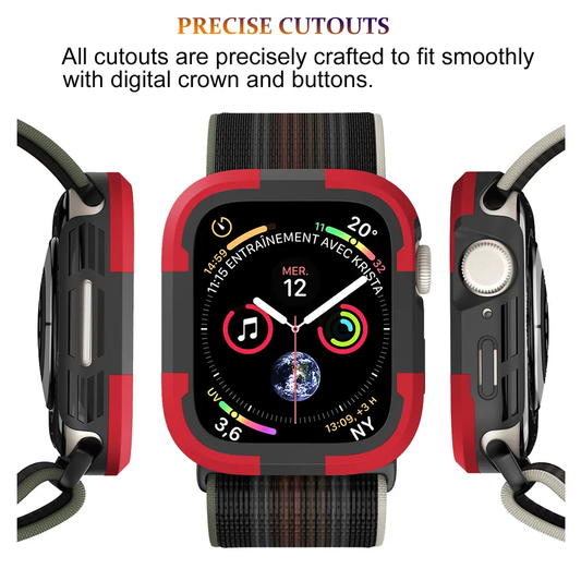 Valente Apple Watch Ultra 49mm bumper case transparent crown button access