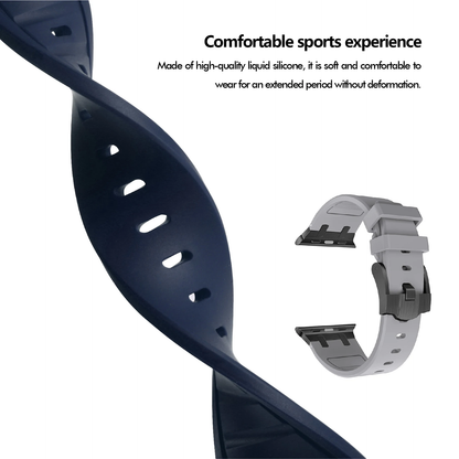 Valente Luxury Silicone Strap for Apple Watch 42/44/45/49mm