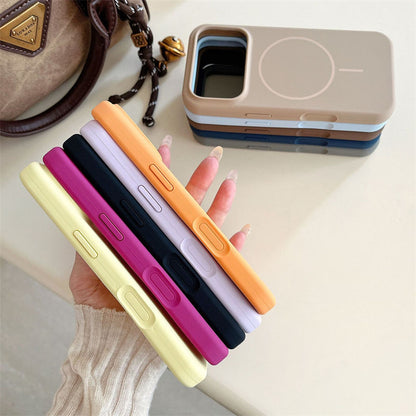 Valente Silicone Magnetic Back Case Compatible with iPhone 17 pro Max – Soft Touch Shockproof Protective Cover