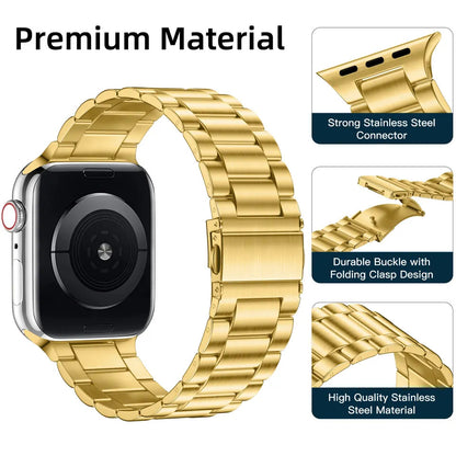Valente Heavy Metal 42mm/44mm/45mm Strap Compatible with Apple Watch Series 8,7,6,5,SE, Ultra