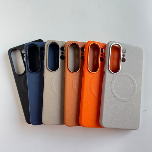 Valente Galaxy S26 Ultra slim magnetic case light grey anti-fingerprint view