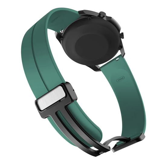 Valente OnePlus Watch 2 magnetic strap grey snap closure one-handed fastening