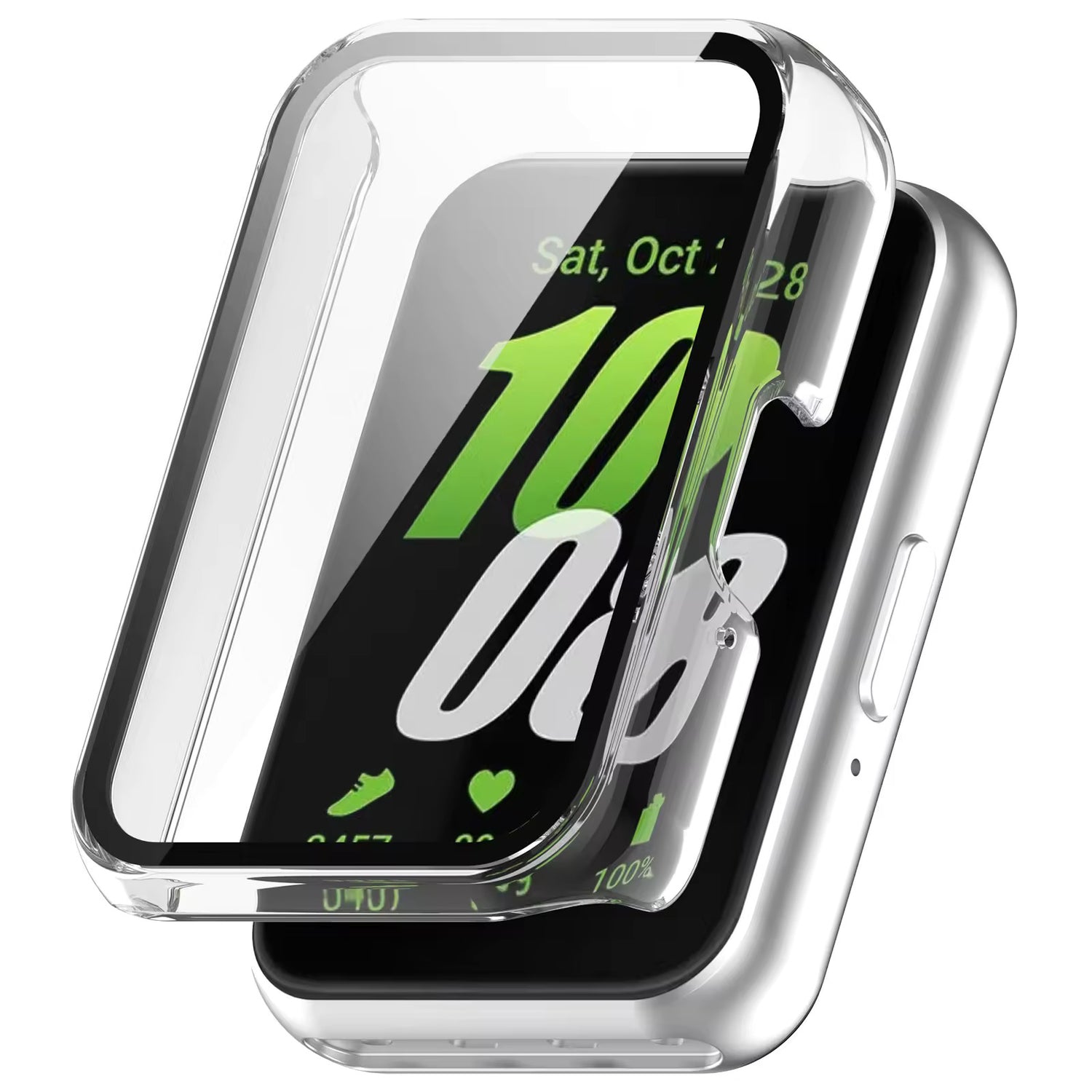 Valente hard protective case black for Samsung Galaxy Fit 3 full coverage screen protector