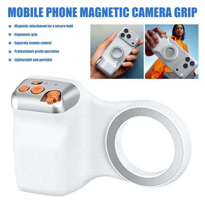 Valente Magnetic Phone Mount with Remote Control | Dual-Sided Magnet Holder for Car Dashboard & Wall | Hands-Free Mobile Stand with Strong Adhesive Base