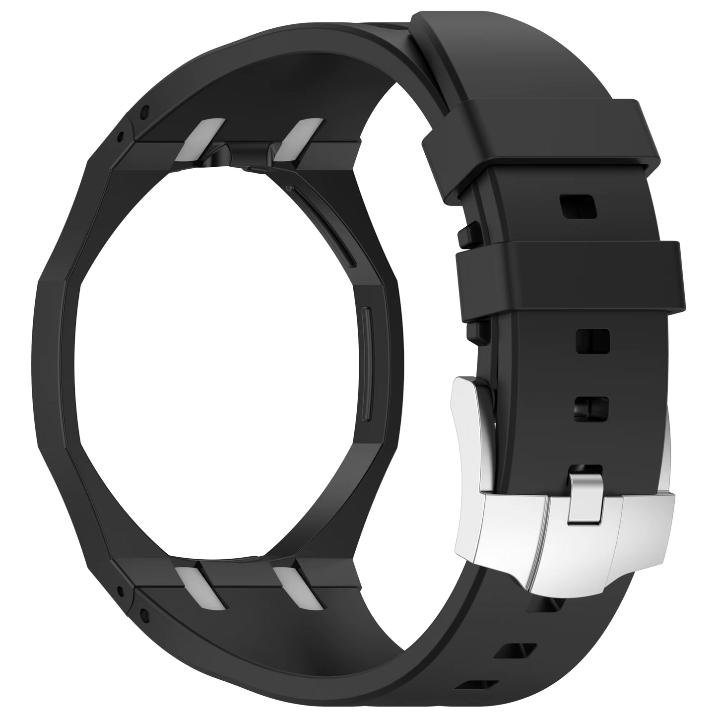 Valente Protective TPU Case with Silicone Strap Compatible with Swatch Royal Pop | Full Body Shockproof Watch Cover Band Replacement