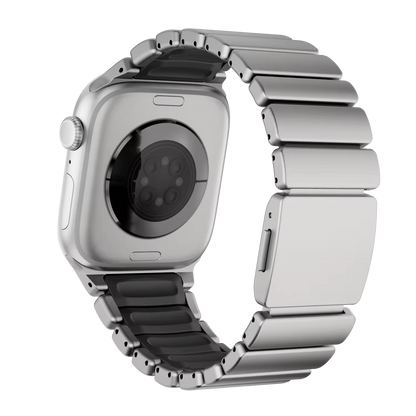 Valente Metal Strap Compatible with Apple Watch Series 8/7/6/5/SE/Ultra/Ultra 2 (42mm/44mm/45mm/49mm) | Premium Stainless Steel Watch Band with Adjustable Links