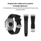 Valente Luxury Silicone Strap for Apple Watch 42/44/45/49mm
