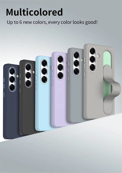 Valente Protective Case with Finger Strap & Stand Feature Compatible with Samsung Galaxy S25 Ultra – Slim Shockproof Cover with Enhanced Grip & Hands-Free Viewing
