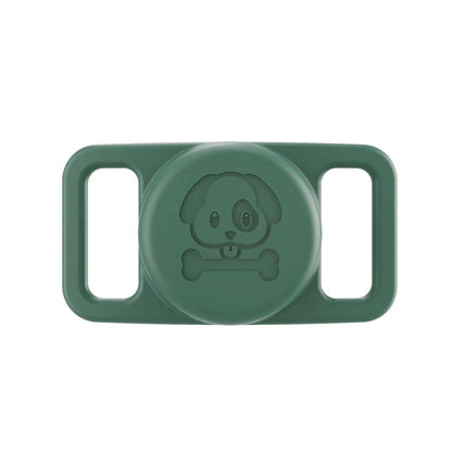 Valente AirTag Dog Collar Holder (Silicone) – Valente Secure Pet Tracker Case | Fits Most Collars | Anti-Rattle Protector for Dogs & Cats (pack of 2)