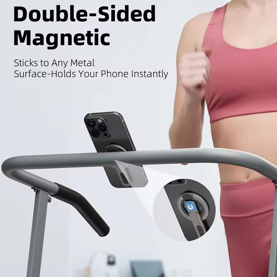 Valente Magnetic Phone Stand Compatible with MagSafe Devices | Foldable Magnetic Ring Holder | Adjustable Desktop & Handheld Mobile Stand