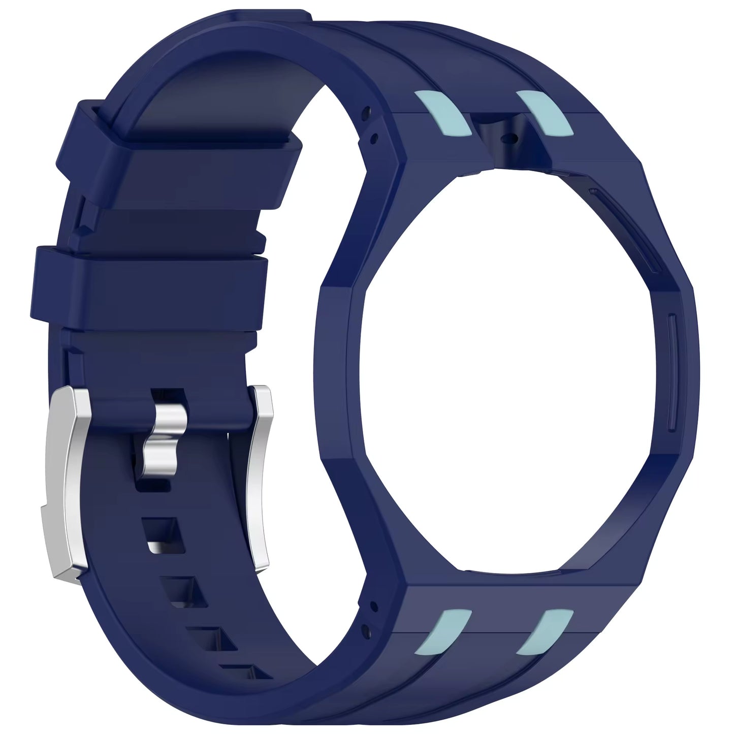 Valente Protective TPU Case with Silicone Strap Compatible with Swatch Royal Pop | Full Body Shockproof Watch Cover Band Replacement