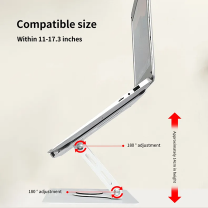 Valente Adjustable Aluminum Laptop Stand - Ergonomic & Portable Design for Enhanced Computing Experience