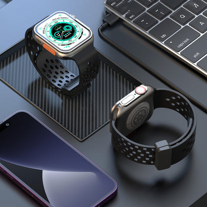 Valente breathable Magnet Buckle Strap For Apple Watch Series 8,7,6,5,SE,Ultra