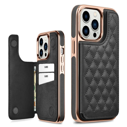 Valente Elegant Protective Cover with Card Holder for iPhone 14 Pro