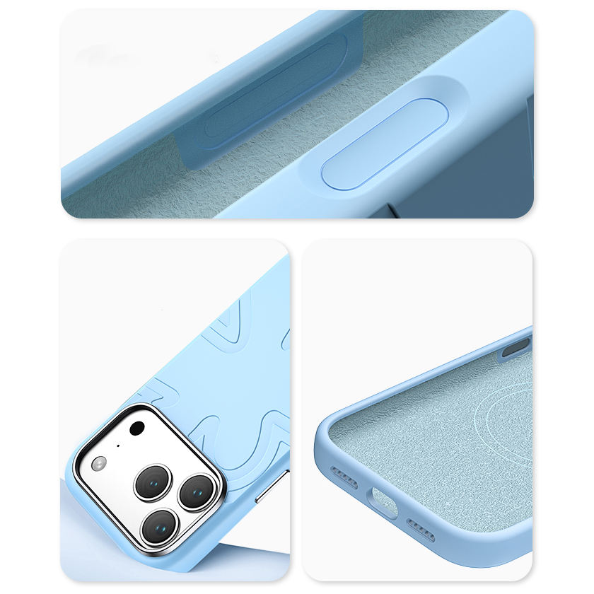 Valente Store Silicone Back Cover Compatible with iPhone 17 Pro Soft Matte Finish Shockproof Protective Case Anti-Scratch Slim Phone Cover