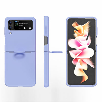 Valente Premium Silicone Case Cover with Ring For Galaxy Z Flip 4