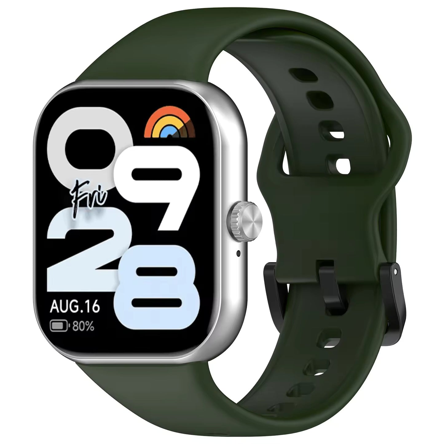 Valente Silicone Strap Compatible with Redmi Watch Move | Soft Replacement Watch Band | Adjustable Sport Wrist Band with Secure Buckle (pack of 2)