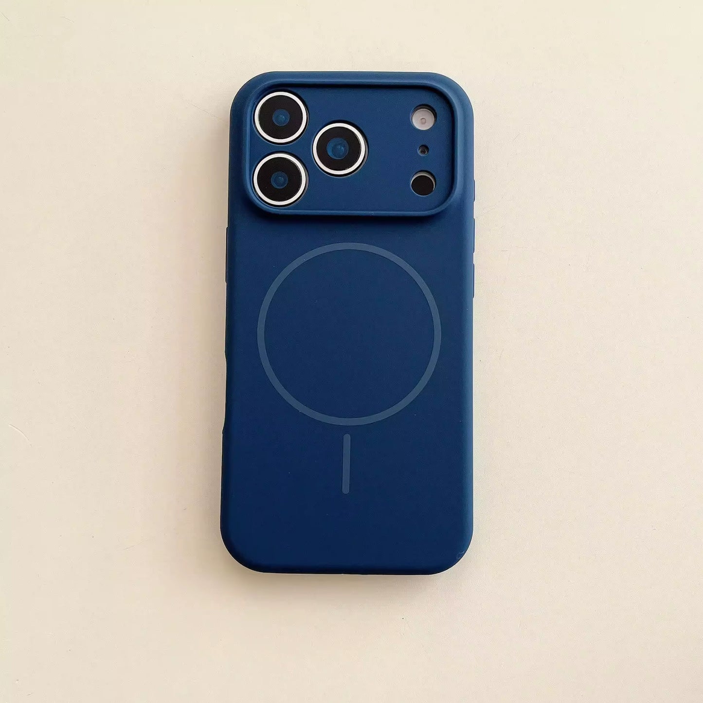 Valente Silicone Magnetic Back Case Compatible with iPhone 17 pro  – Soft Touch Shockproof Protective Cover