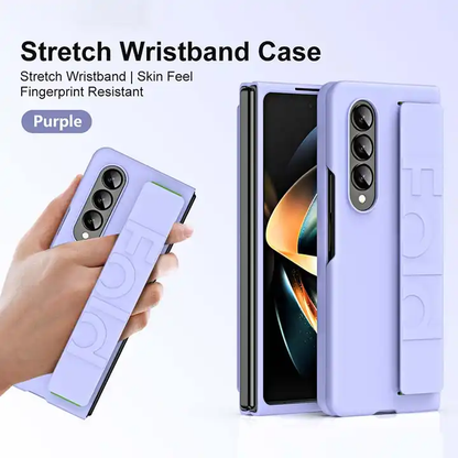 Valente Hard Polycarbonate Tpu Case Cover With Wrist Strap For Galaxy Z Fold 5