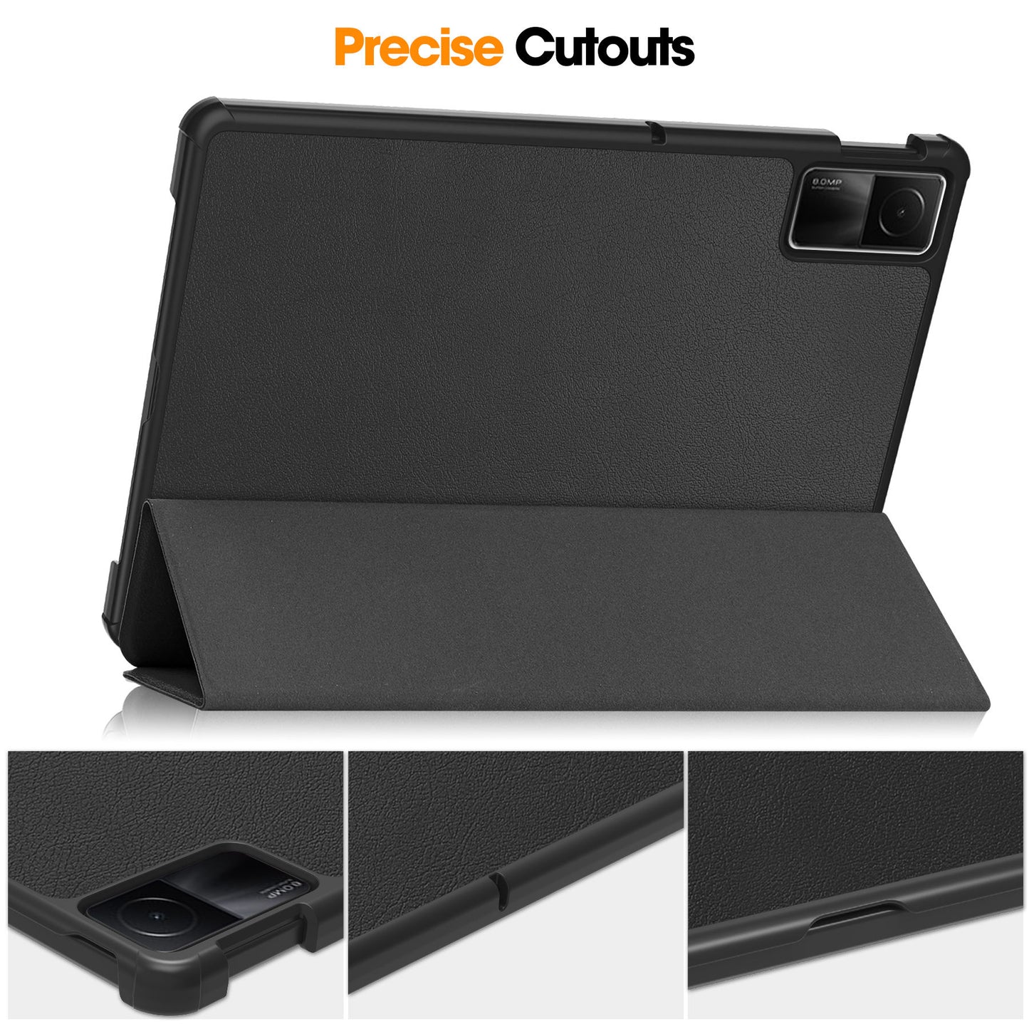 Valente Protective Case Compatible with Redmi Pad 2 | Smart Flip Cover with Pen Holder Slot | Shockproof Stand Case for Tablet