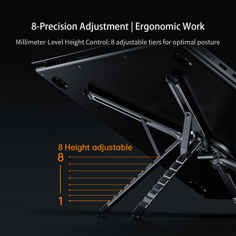 Valente Foldable Multi-Function Stand for Smartphone, Tablet & Laptop | Adjustable Portable Desktop Holder | Compact Travel Stand