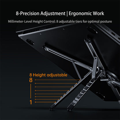 Valente Foldable Multi-Function Stand for Smartphone, Tablet & Laptop | Adjustable Portable Desktop Holder | Compact Travel Stand