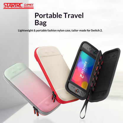 Valente Protective Carrying Case Compatible with Nintendo Switch 2 | Hard Shell Travel Storage Case with Zipper Closure & Wrist Strap