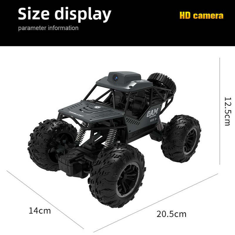 Toymigo 4WD WiFi FPV RC Rock Crawler Car with HD Camera | Remote Control Off-Road Monster Truck | Rechargeable All-Terrain RC Vehicle