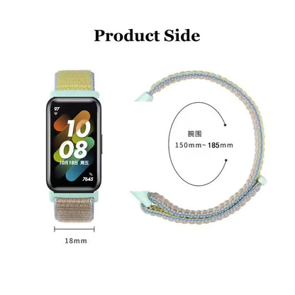 Valente Nylon Loop Strap Compatible with Huawei Band 8/9/10 – Soft, Adjustable & Breathable Replacement Band
