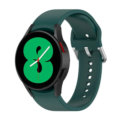 Valente Premium Silicone 20mm Buckle Watch Strap Compatible with Galaxy Watch 4/5/6