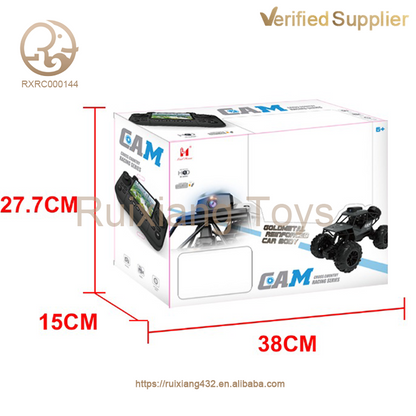 Toymigo 4WD WiFi FPV RC Rock Crawler Car with HD Camera | Remote Control Off-Road Monster Truck | Rechargeable All-Terrain RC Vehicle