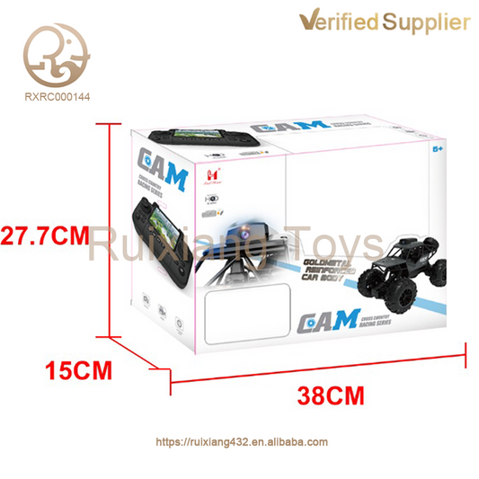Toymigo 4WD WiFi FPV RC Rock Crawler Car with HD Camera | Remote Control Off-Road Monster Truck | Rechargeable All-Terrain RC Vehicle