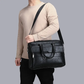 Valente Business PU Leather Multipocket Laptop Bag | Fits upto 14-inch laptop