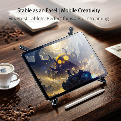 Valente Foldable Multi-Function Stand for Smartphone, Tablet & Laptop | Adjustable Portable Desktop Holder | Compact Travel Stand