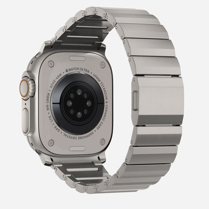 Valente Metal Strap Compatible with Apple Watch Series 8/7/6/5/SE/Ultra/Ultra 2 (42mm/44mm/45mm/49mm) | Premium Stainless Steel Watch Band with Adjustable Links