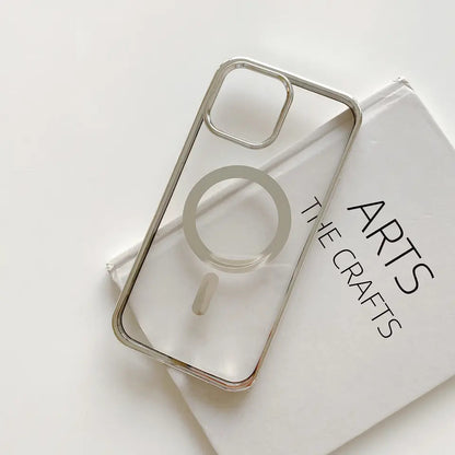 Valente Polycarbonate MagSafe-Compatible Electroplate Case for iPhone 15 Pro Max