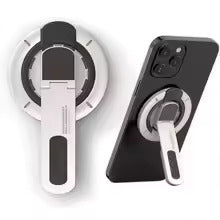 Valente Magnetic Phone Stand Compatible with MagSafe Devices | Foldable Magnetic Ring Holder | Adjustable Desktop & Handheld Mobile Stand