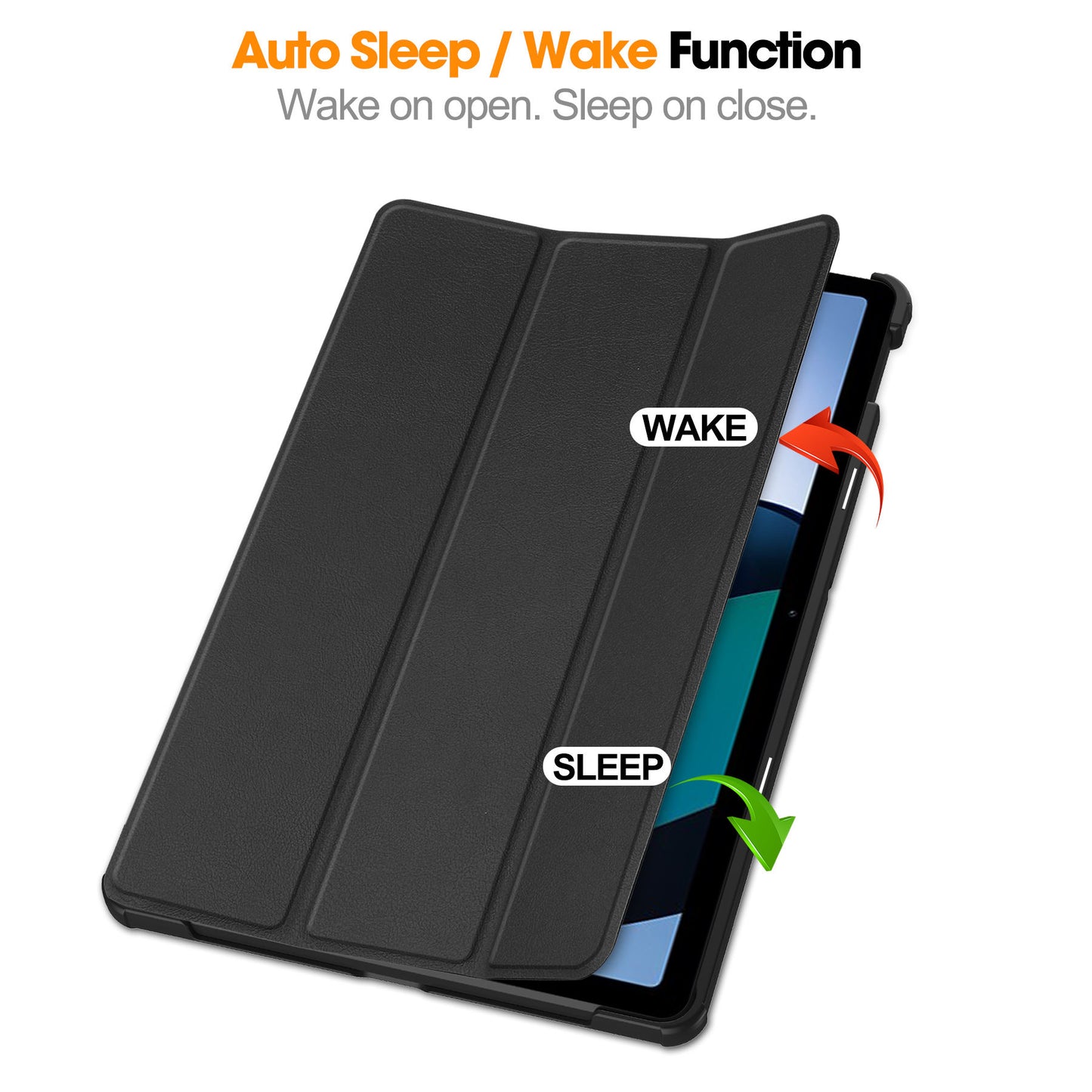 Valente Redmi Pad 2 flip case pen holder slot pen securely stored view
