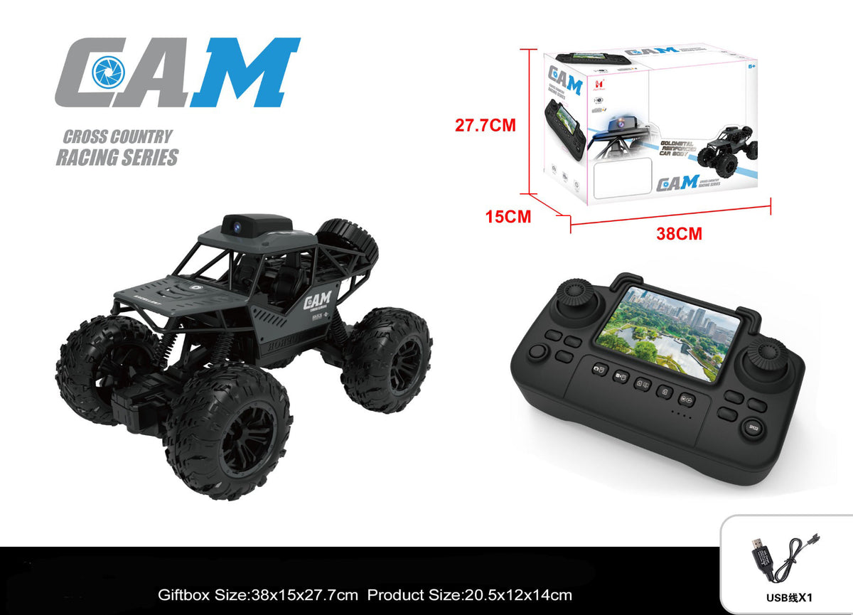 Toymigo 4WD WiFi FPV RC Rock Crawler Car with HD Camera | Remote Control Off-Road Monster Truck | Rechargeable All-Terrain RC Vehicle