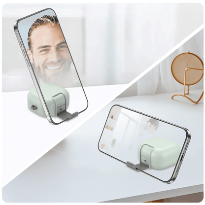Valente Protective Case Compatible with Galaxy Buds 4 / Buds 4 Pro | Hard Cover with Phone Stand Function & Keychain | Shockproof Earbuds Case