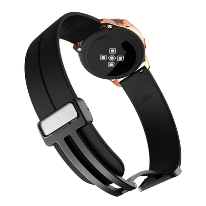 Valente 20mm Magnetic buckle Watch Strap for Galaxy Watch Active 2 (40mm & 44mm),Active (40mm), Watch 3 (41mm),Boat Vertex,Amazfit Bip,GTR (42mm),GTS,Dizo Watch 2,firebolt infinity