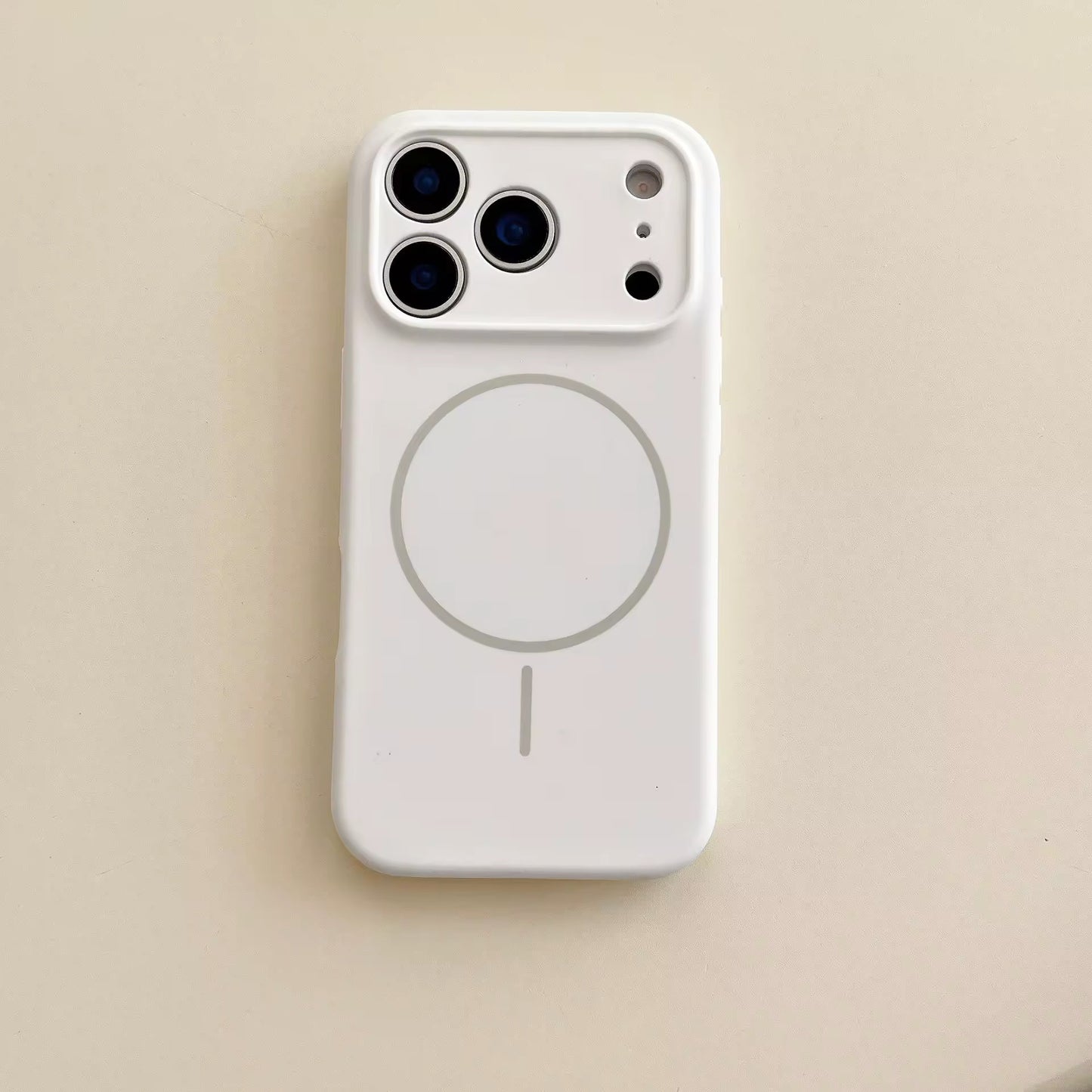 Valente Silicone Magnetic Back Case Compatible with iPhone 17 pro  – Soft Touch Shockproof Protective Cover