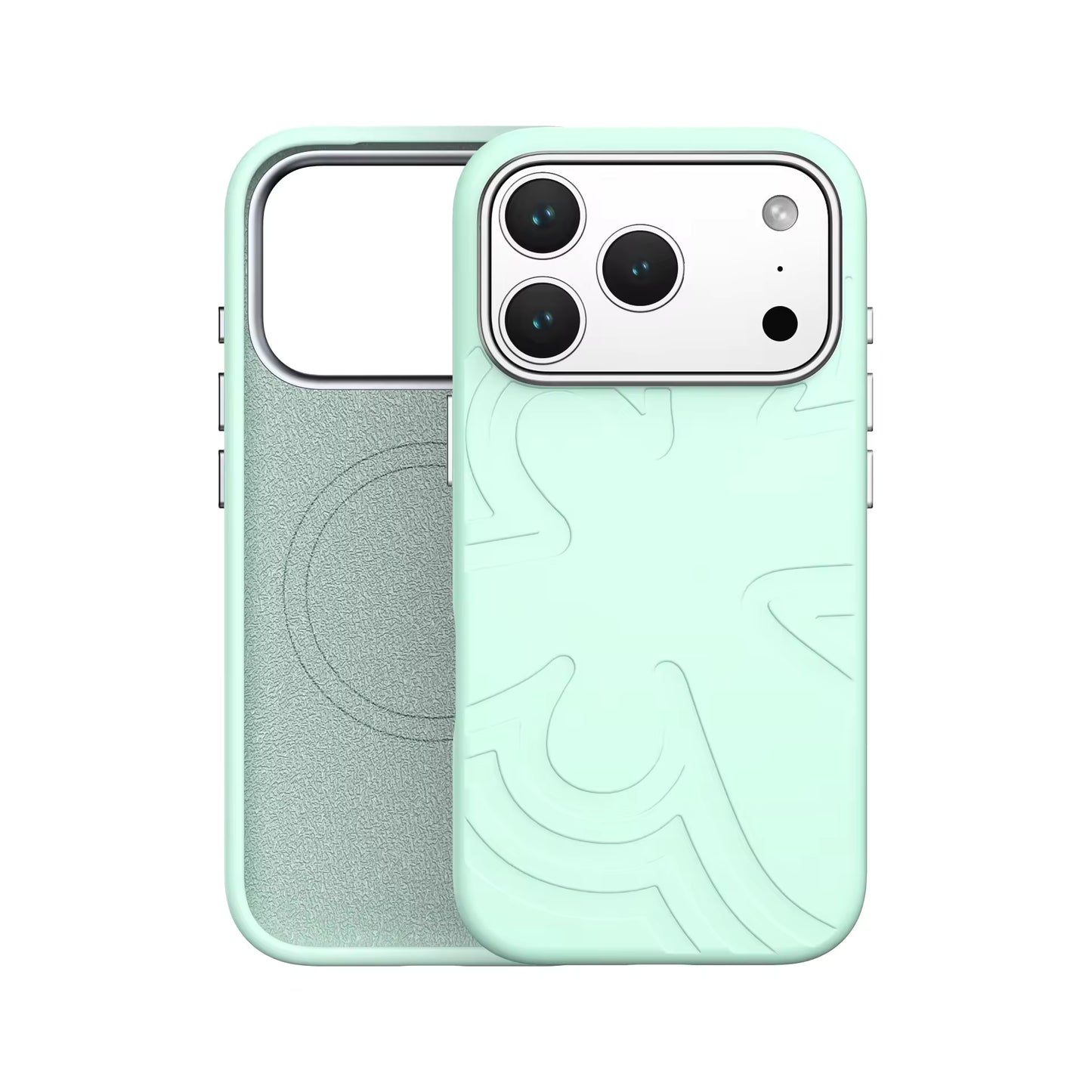 Valente Store Silicone Back Cover Compatible with iPhone 17 Pro Soft Matte Finish Shockproof Protective Case Anti-Scratch Slim Phone Cover