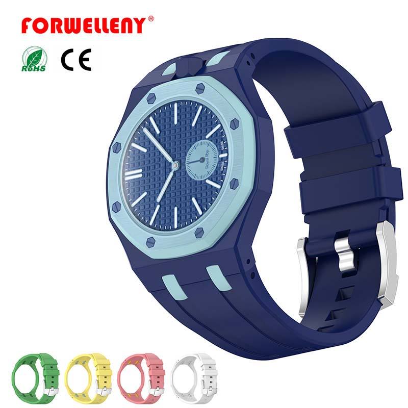 Valente Protective TPU Case with Silicone Strap Compatible with Swatch Royal Pop | Full Body Shockproof Watch Cover Band Replacement