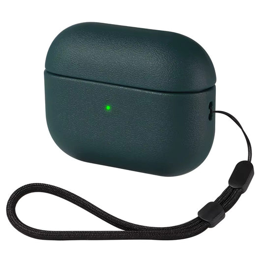 Valente Leather Case Compatible with Apple AirPods Pro 3 – Shockproof Protective Cover with Keychain